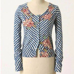 Anthropologie Blushing Bouquet Cardigan fits XS